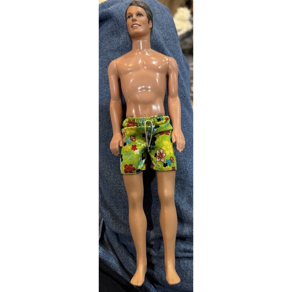 Vintage Mattel 1968 Indonesia Barbie Ken Hawaii Beach Doll 12" Without Box Pre-O